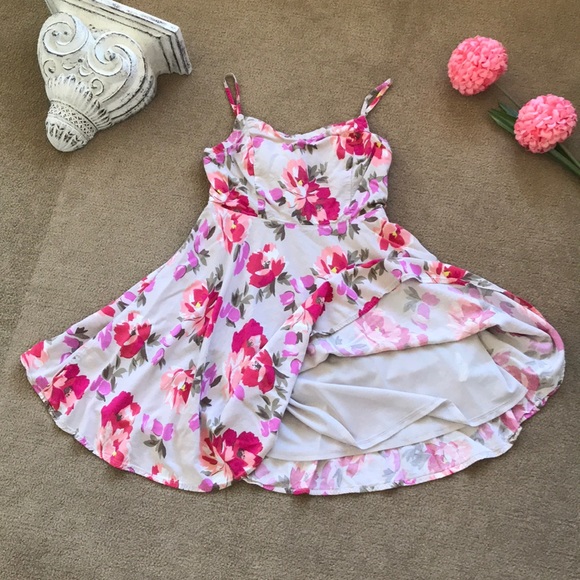 Adjustable straps Zipper back Taupe Pink Flowing Floral Dress OLD NAVY Size S - Picture 8 of 8